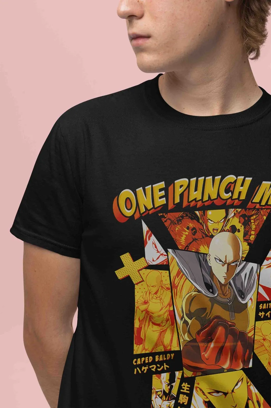 One Punch Man Shirt Saitama Tshirt Genos T-Shirt Fubuki Top Garou Anime Tee