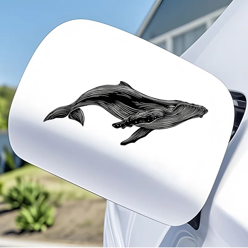 1pc Marine Life Whale Vinyl Stickers, Waterproof UV Resistant Decals for Car Motorcycle Truck Wall Glass Metal Surfaces