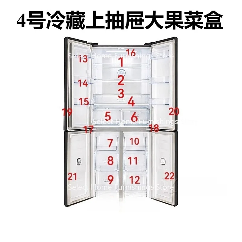 Suitable for Refrigerator Drawer BCD-451WRK1FPG  Drawer Tray Door Sealing Shelf Door Hook Glass