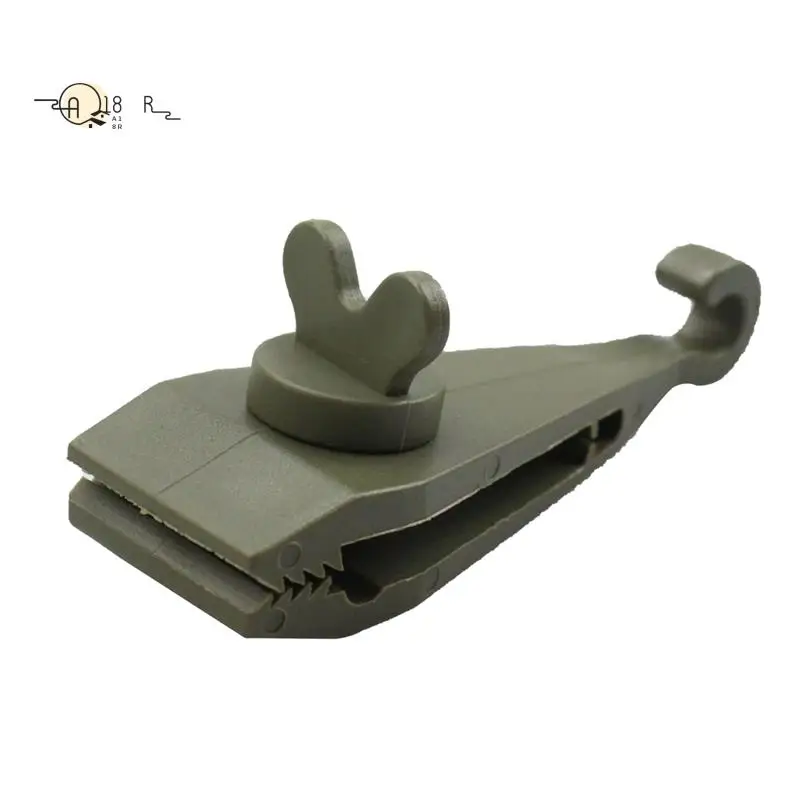 

A18R -10Pcs Awning Clamp Tarp Clips Heavy Duty Lock Grip Tent Fasteners Clips Pool Awning Bungee Cord Car Tighten