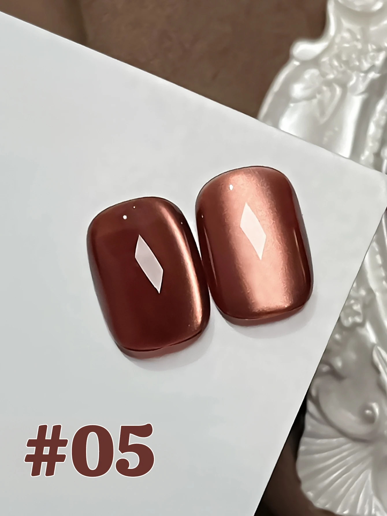 1-6pcs TC Autumn/Winter Halloween Nails Retro Palace Cat Eye Gel Nail Polish Clear Bright Whitening Maillard Glass Bead Nail Art