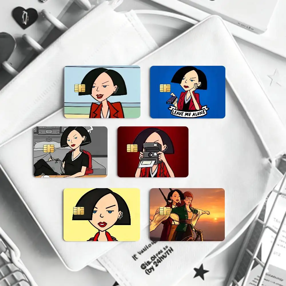 cool Jane Lane Daria Morgendorffer  Bank Credit Cards Bus Pass Stickers Cool Decoration Waterproof 4PCS Card