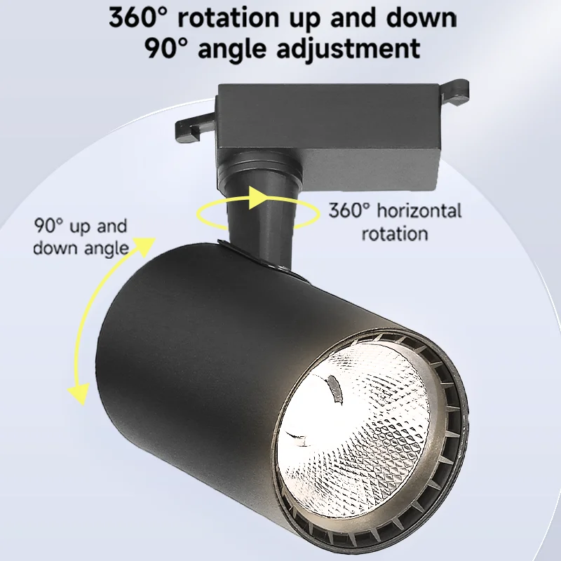 LED Track Light 220V Spotlight Rail 12W 20W 30W 40W COB Ceiling Lamp Set For Kitchen Shop Store Home