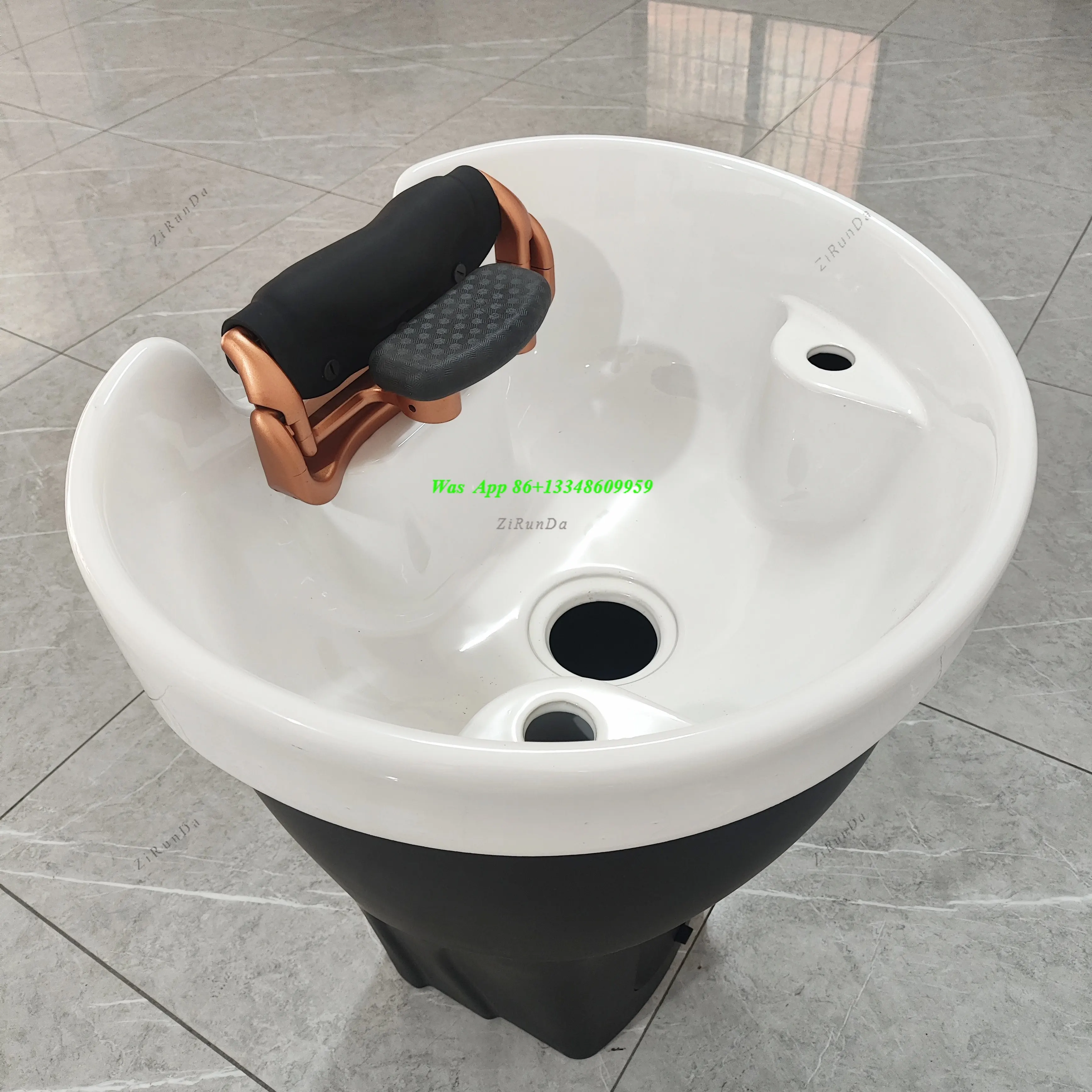 Shampoo Bed Ceramic Head  Grafting Basin Base Column Base Ceramic Basin Accessories Vertical Shampoo Basin