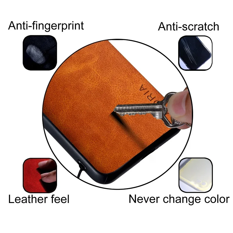 Case for iPhone XS XR X 11 12 Pro Max Mini SE 2020 6 6S 7 8 Plus funda cover Luxury Vintage leather Skin phone case coque capa