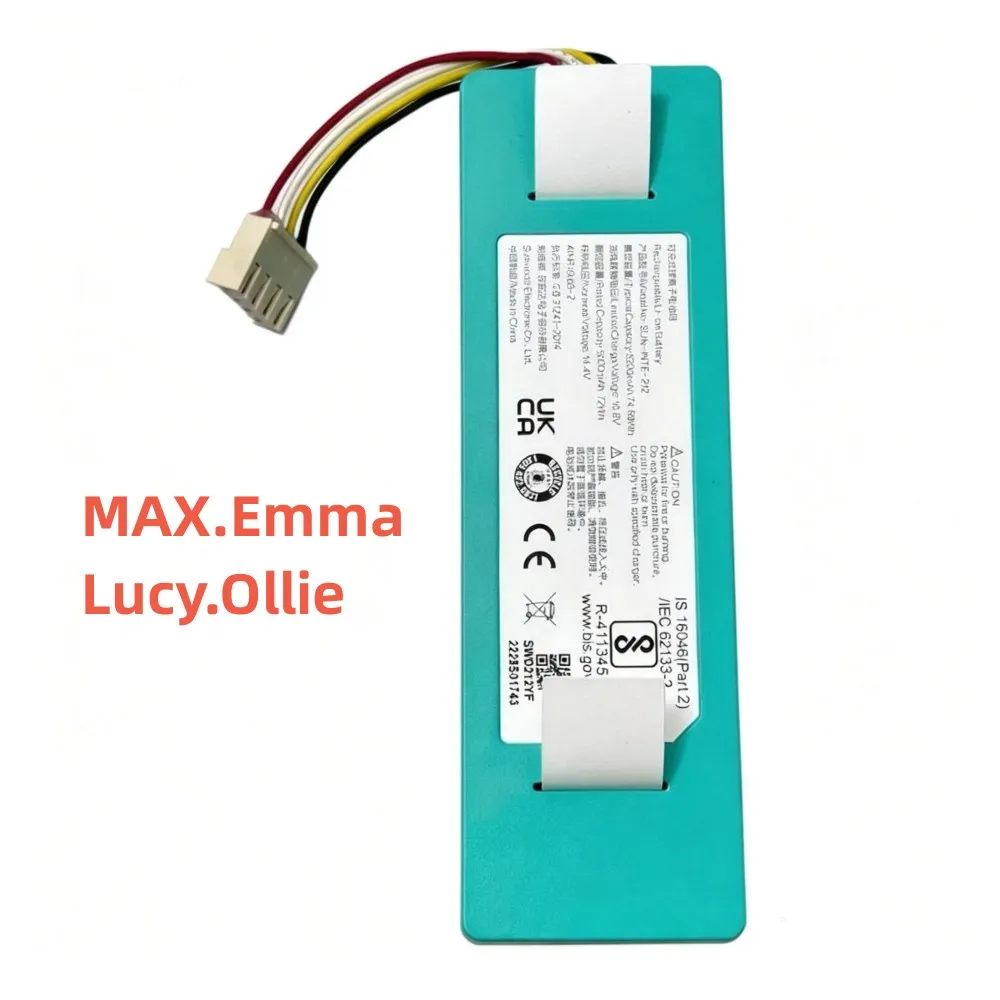 100%Original 5200mAh 14.4V for Trifo SUN-INTE-212 267 Lucy Ollie Emma Series MAX-P MAX-S Robot Vacuum Cleaner Battery