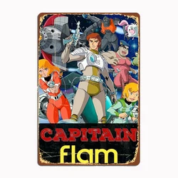 Captain Future Crew Metal Sign Mural Painting Cinema Living Room Cinema Funny Tin Poster Retro Man Cave Home Tavern