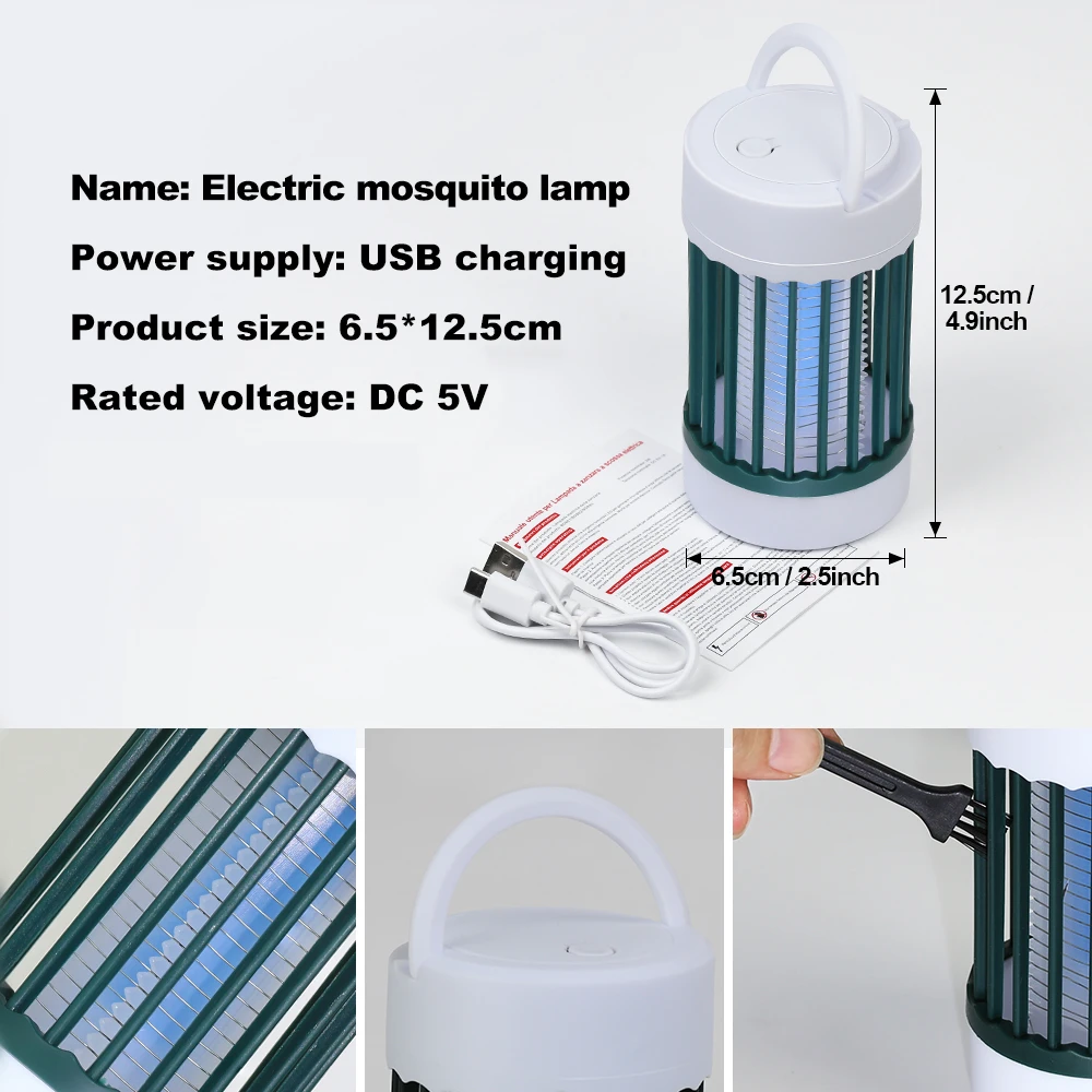蚊取りランプ DC 5V 電撃殺虫器 ポータブル USB充電 - Food Storage Utensils のレビューと価格