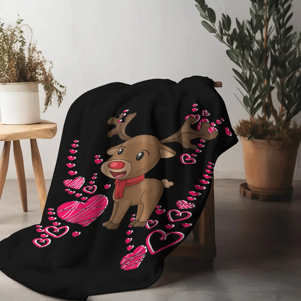 

Плюшевое уютное флисовое одеяло Tuniu с сердечками для дивана-кровати, спальни, домашнего декора, подарок