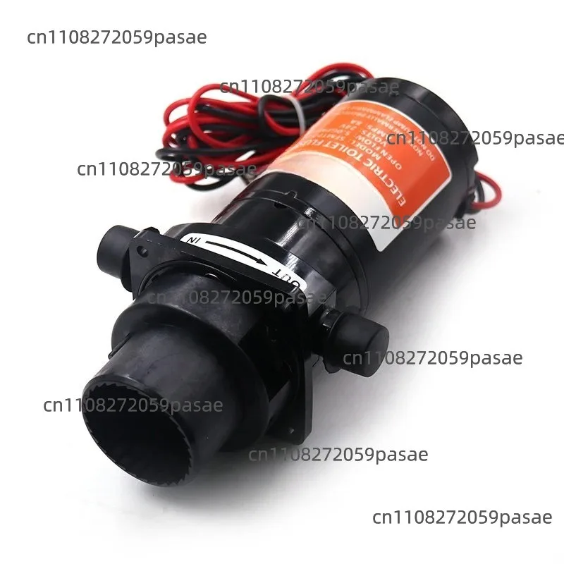 12V Horizontal Toilet Mashing Sewage Flushing Pump Equipped with Electric Flushing Pump Flexible Impeller Open Flow 18.9LPM