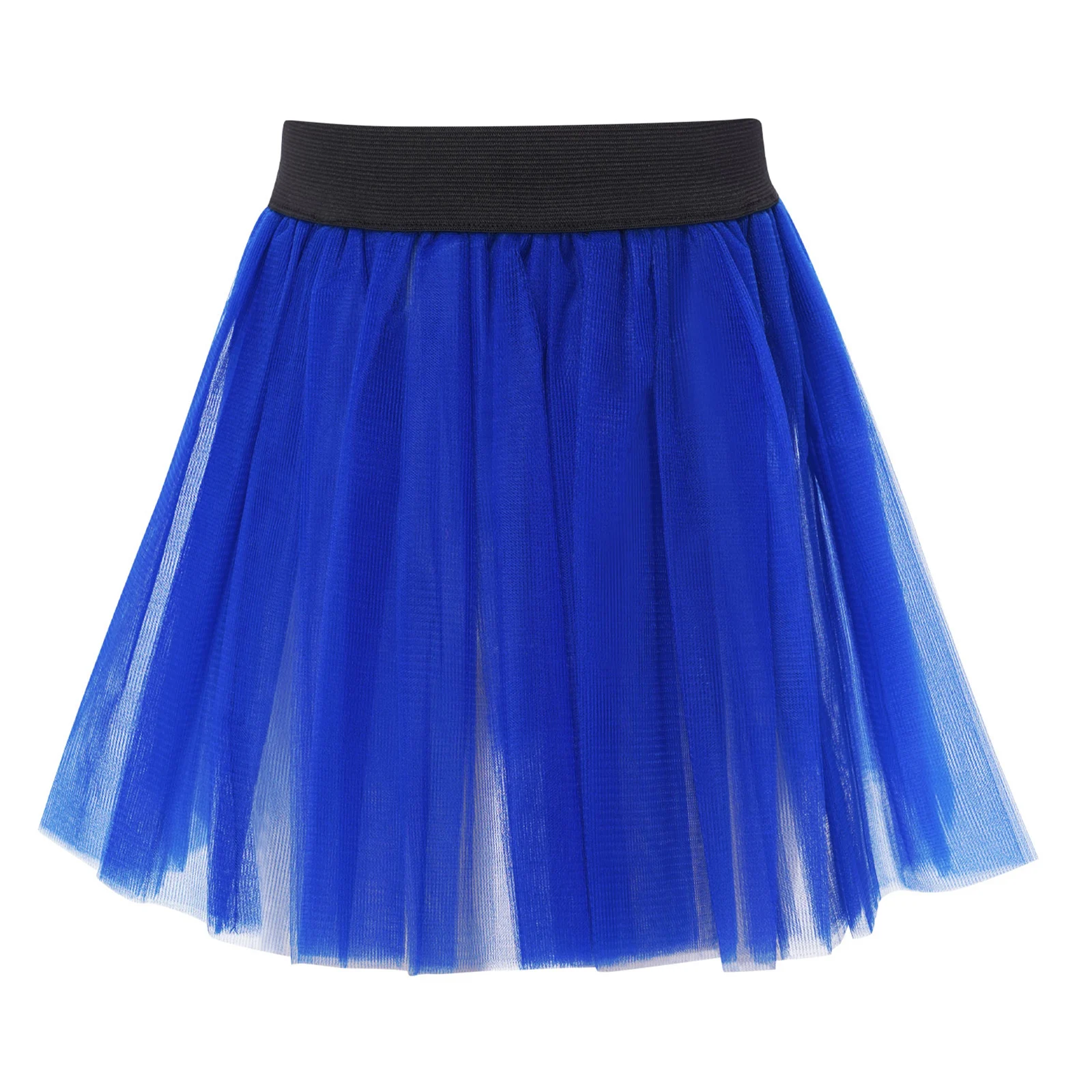 Kids Girls Layered Tutu Skirt Elastic Waistband Tulle Ballet Dance Skirts Ballerina Gymnastics Yoga Training Stage Performance