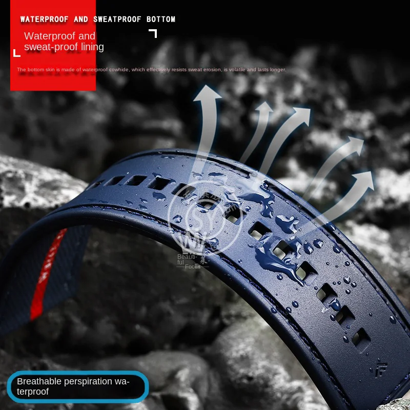 24mm 26mm Luna Rossa 1466/1543/1405  For Panerai series Nylon Watch Strap Waterproof Sweatproof Men Replacement Watch Band