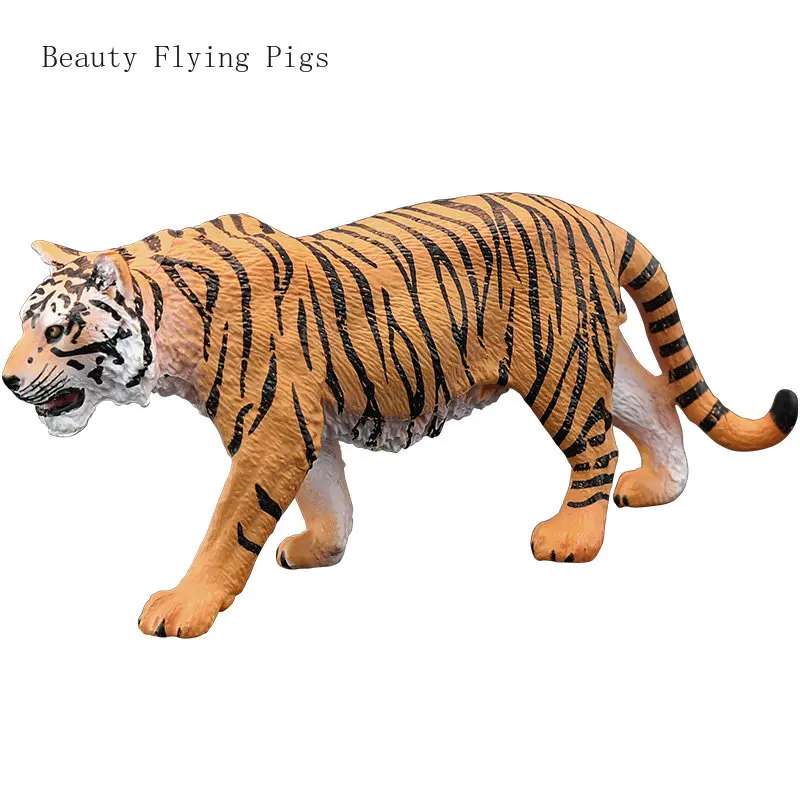 Children\'s Simulated Animal Northeast Tiger Toy Model Small Gift Decoration Vinyl Doll figurine statue