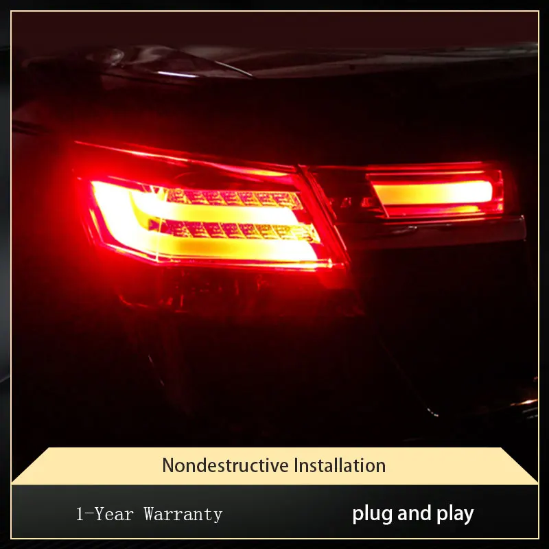 

Автомобильные фары для Honda Accord G8 2008-2013, обновленный задний фонарь DRL, галогенный задний фонарь, автоматический инструмент, аксессуары