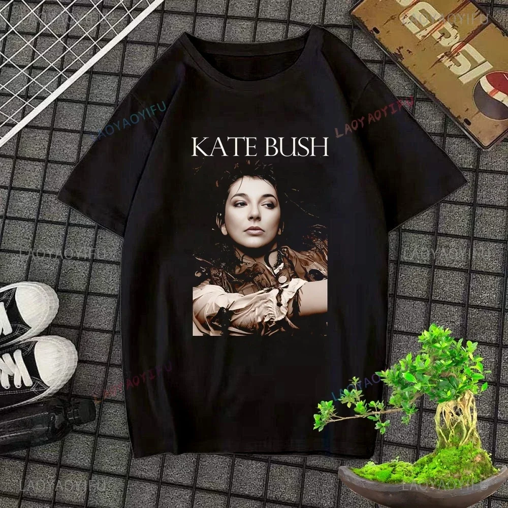 Casual Streetwear Retro Songstress Kate Bush Loose Short Sleeve T-shirt Neutral Trend Unisex Shirt Graphic Oversized T-shirt