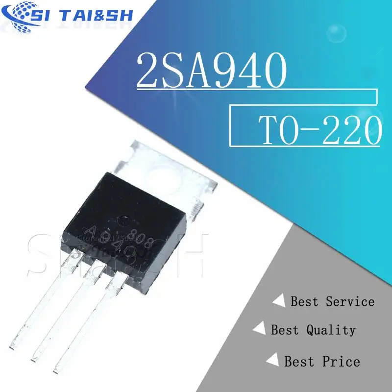 

10pcs 2SA940 A940 1.5A 150V transistor original Data system