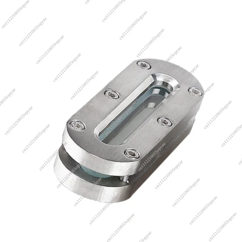 304 Stainless Steel Rectangular Sight Glass Clamp Type Observation Window Flat Liquid Level Gauge Frame