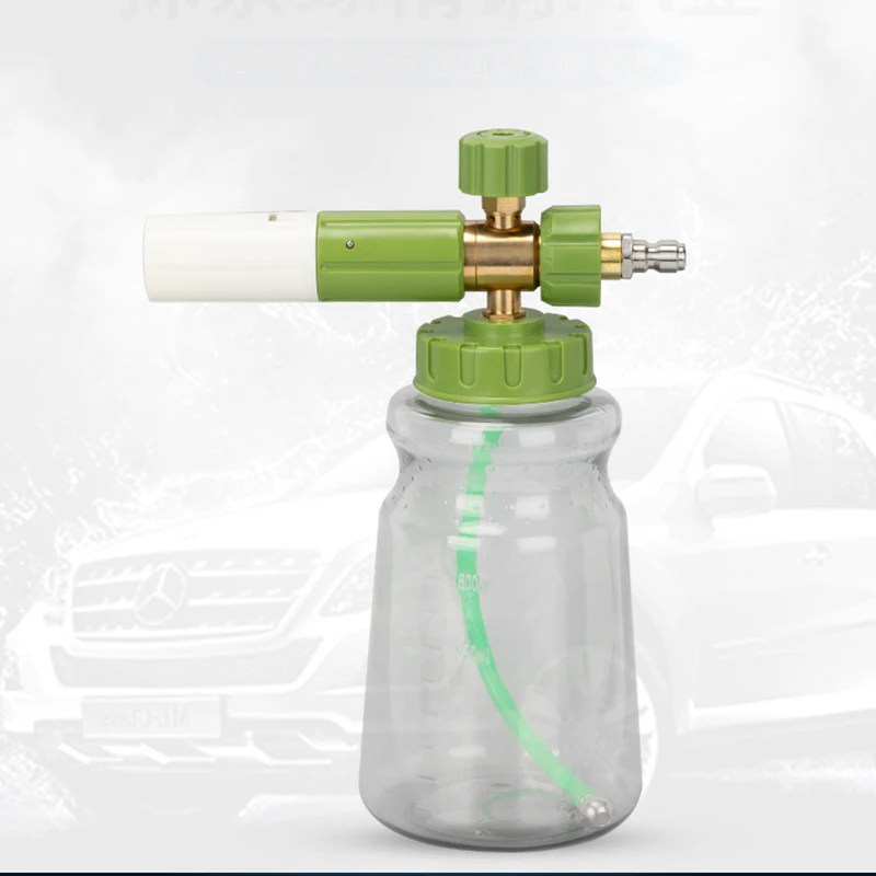 

Наконечник для пены для снега, 1 л, автомойка, пушка для пены для снега, 1/4 дюйма, быстроразъемный пеногенератор, пистолет для пены для мойки автомобиля высокого давления