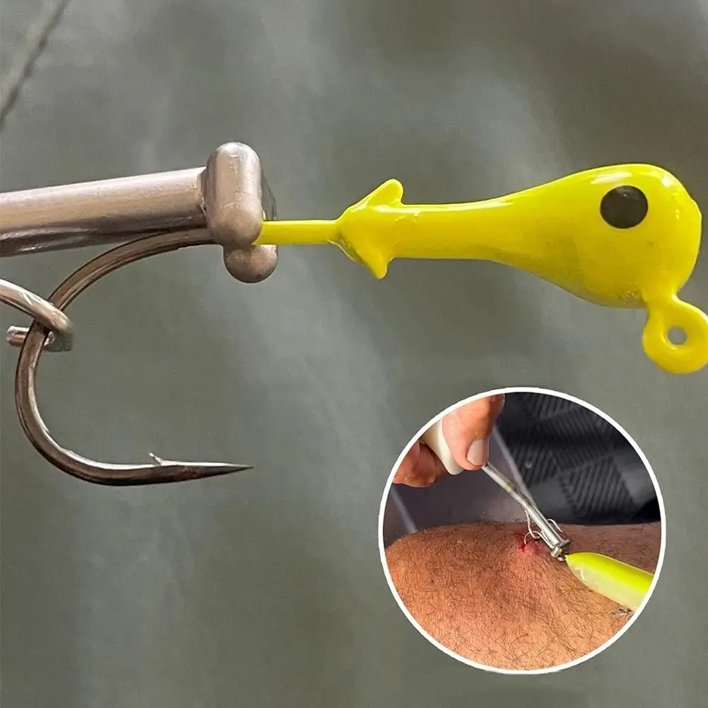 

Quick Release Fishhook Extractor with Handle Security Extractor Fish Hook Remover Non-slip Fishhook Disconnect Removal Tool