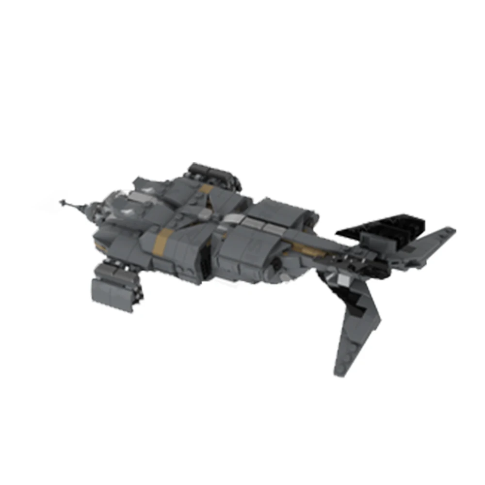 MOC 128254 Micro Aliens Series PART I : UD-4L Dropship Flying Type Building Block Education Educational Toys For Kid Gift