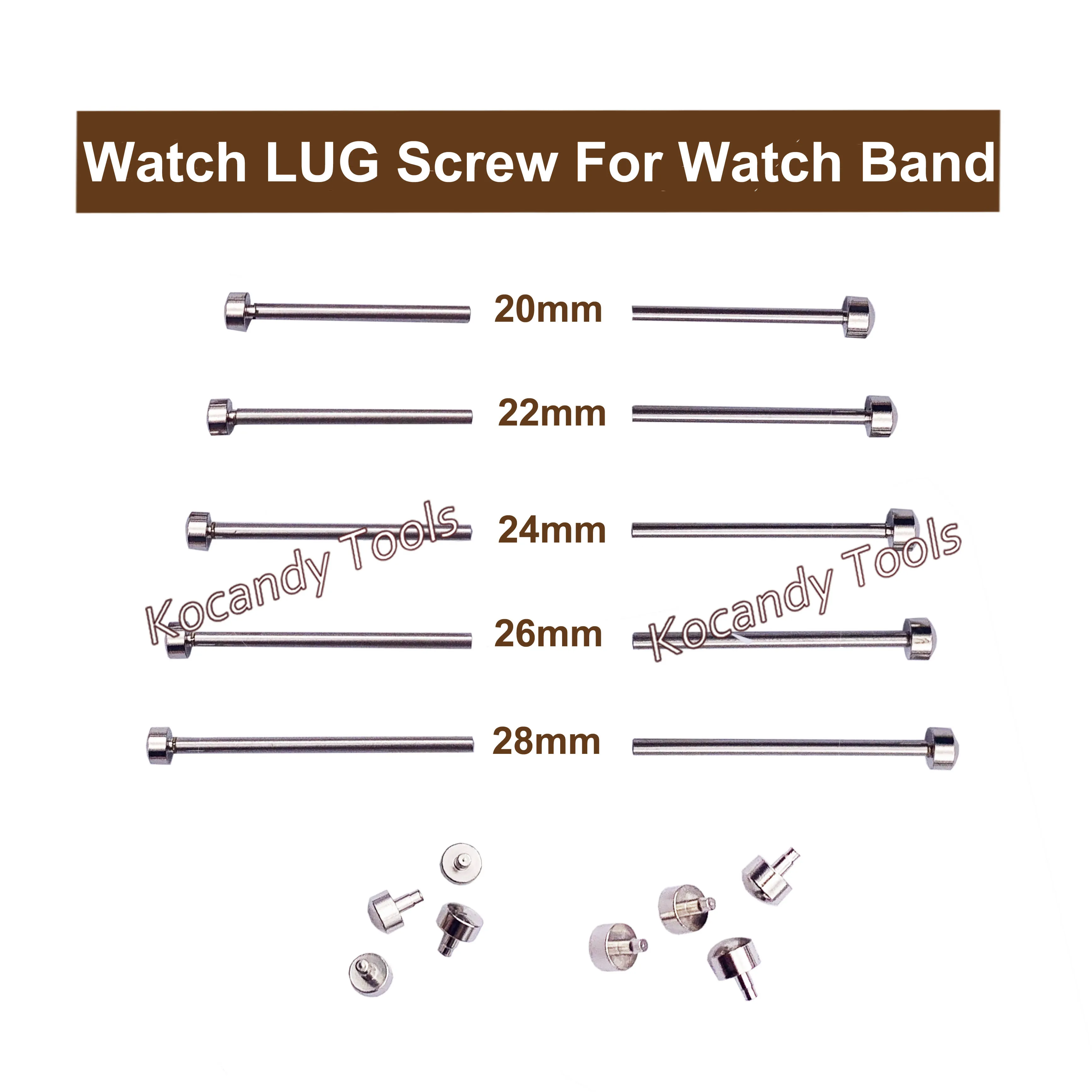 Rose gold and silver colour Watch Band Screw Pins for Watchmaker Repair Parts Watch LUG Screw Set