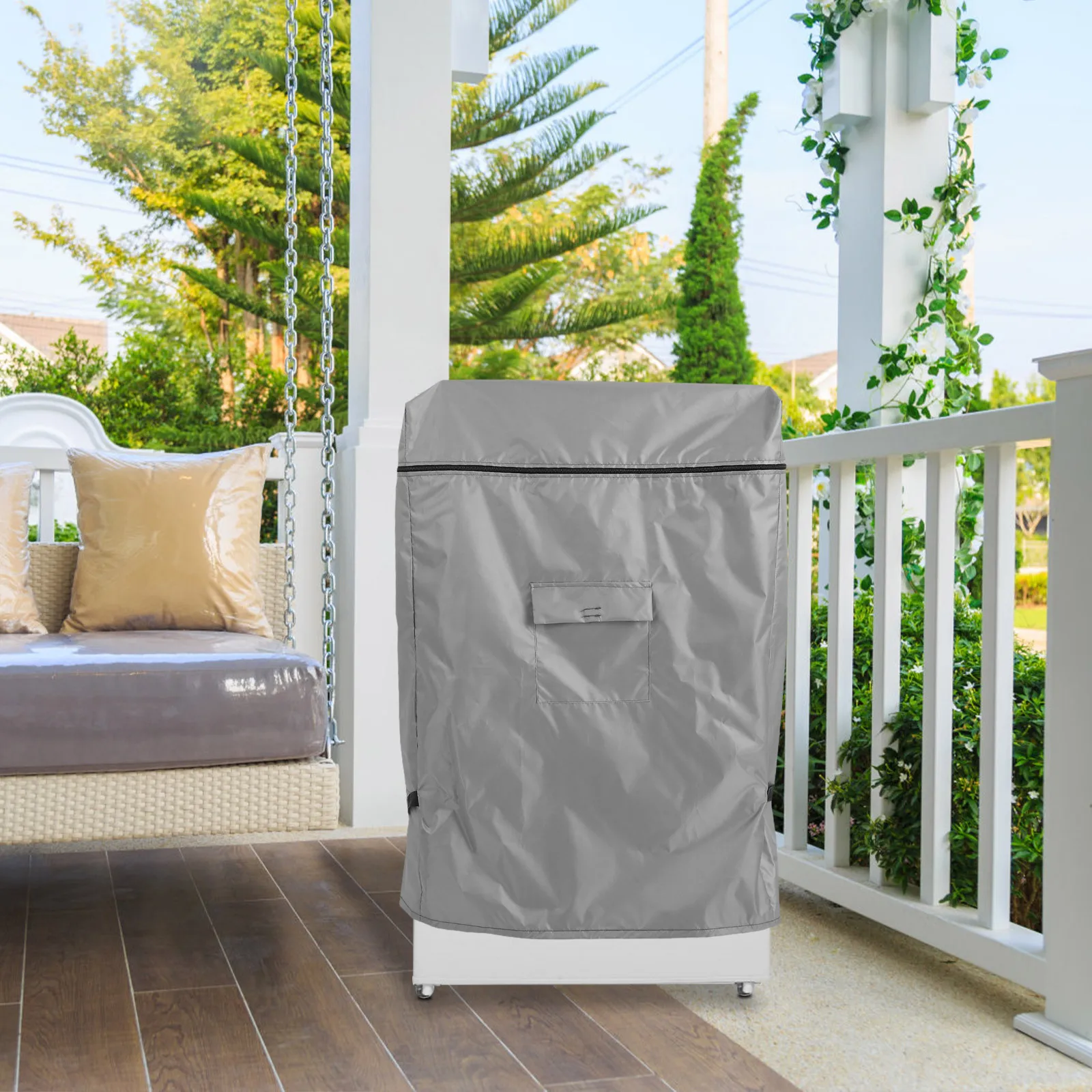 

Outdoor Waterproof Refrigerator Cover Heavy Duty Freezer Protector For Patio Beverage Cooler Chest Deep Fridge Covers For