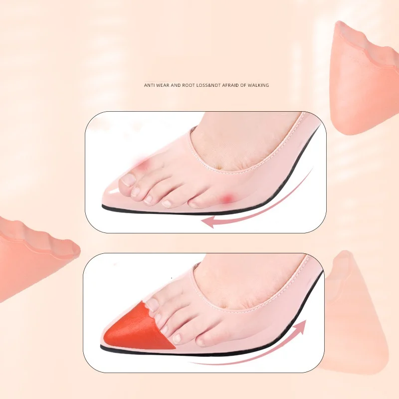 Toe Filling Insole Pu Foam Toe Plug For Shoes Men Women Soft Wear-resistant Adjustable Shoes Size Acessorios 