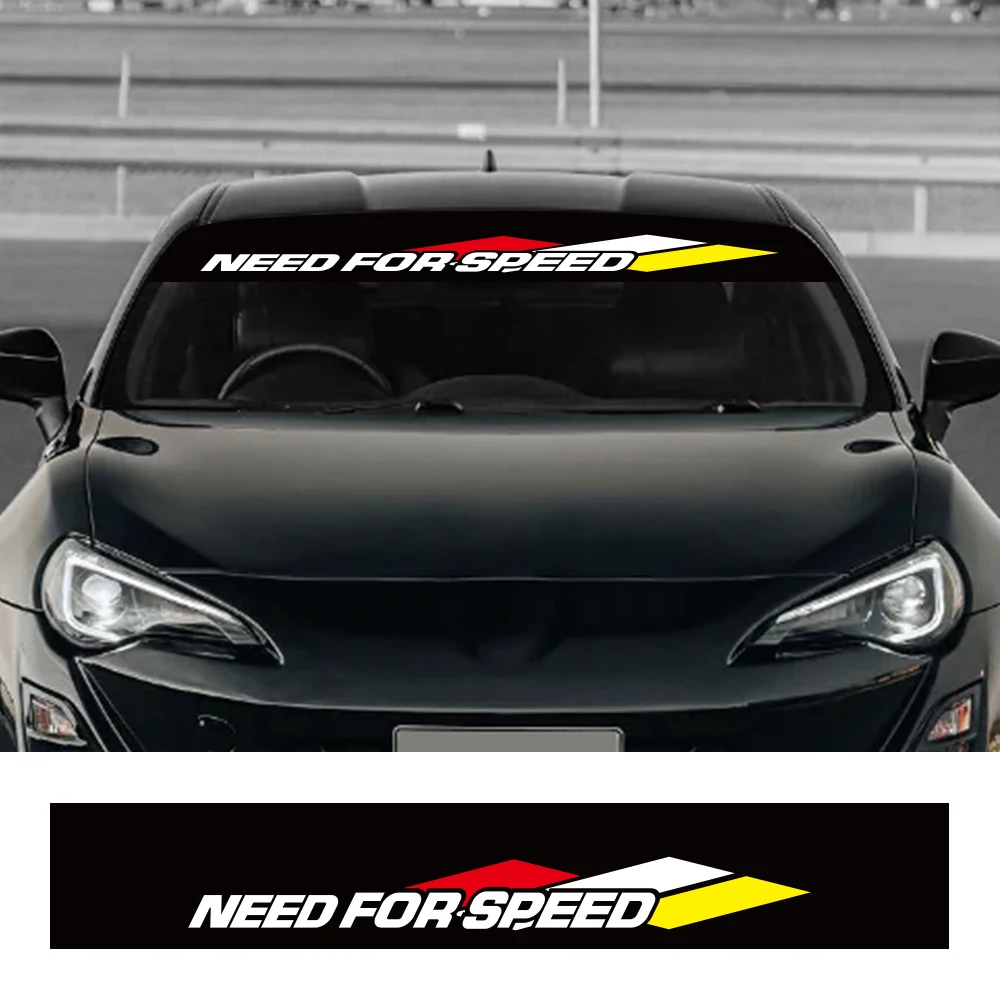 

Наклейки на переднее и заднее лобовое стекло автомобиля, нужны для украшения скорости, виниловые наклейки «сделай сам», модные наклейки, аксессуары для автостайлинга 130x21 см