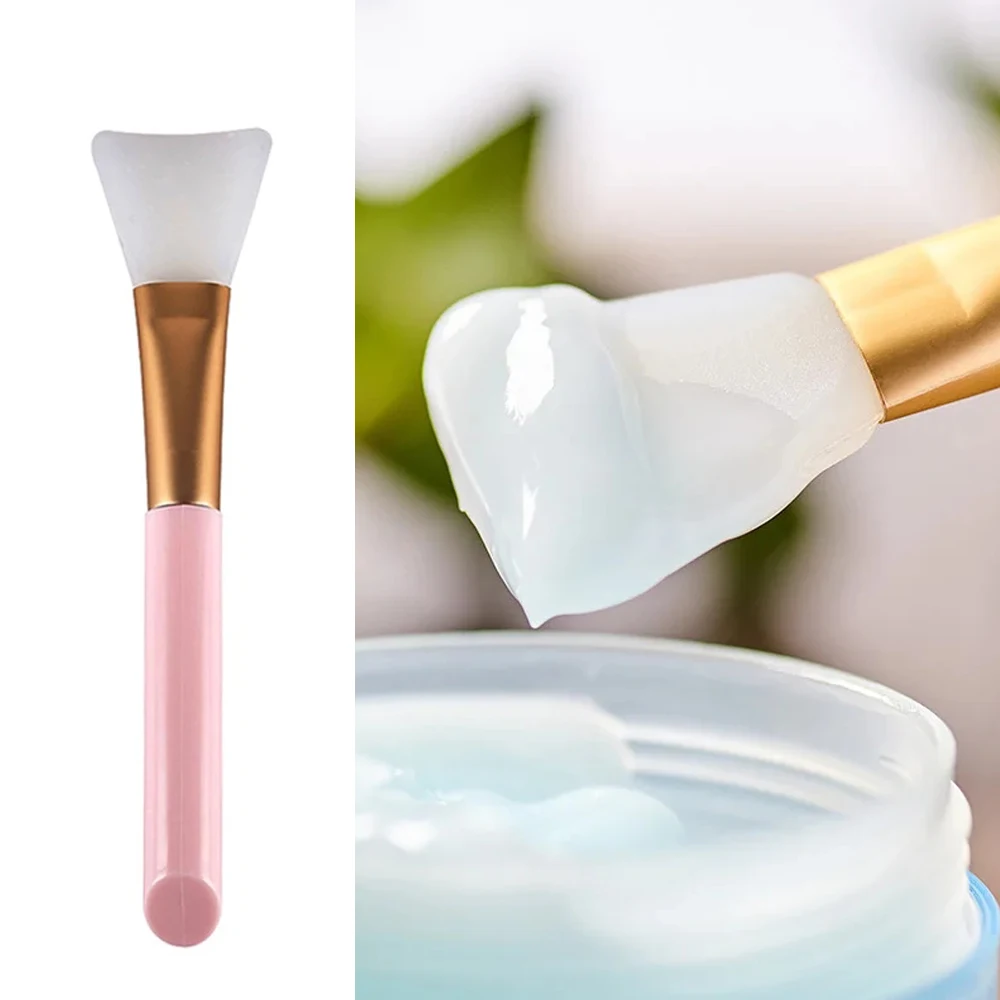 1 Uds. Cepillo de máscara de silicona para aplicación de barro de máscara Facial DIY