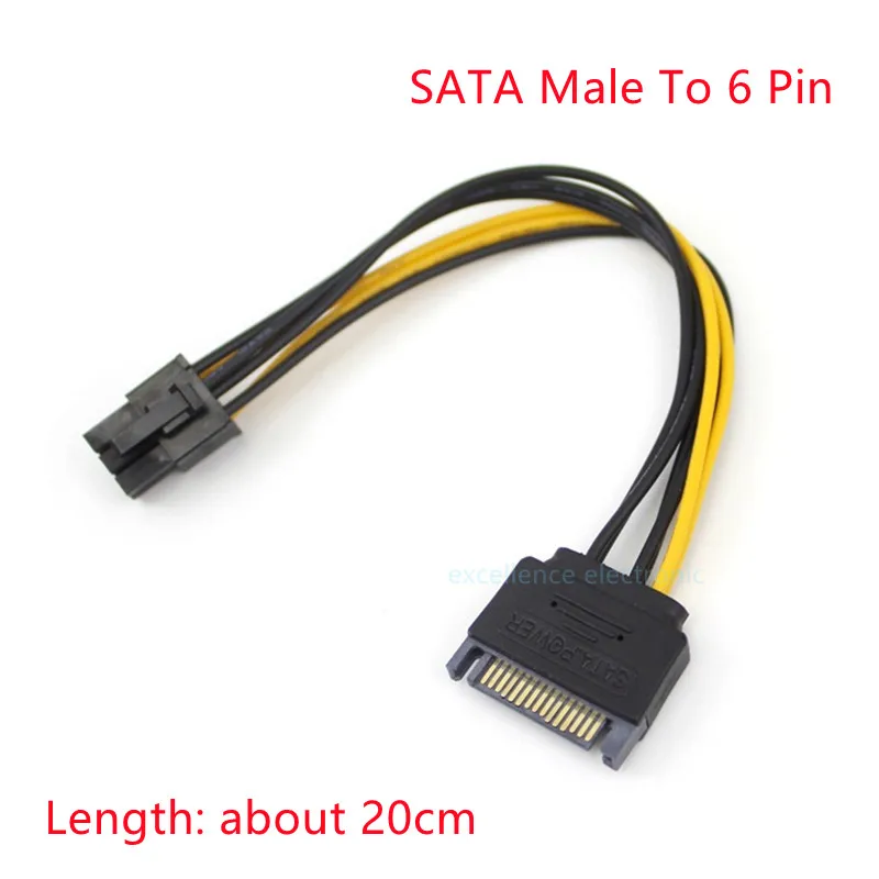 1 個 SATA 電源ケーブルオスメス Sata に PH2.0/XH2.54/VH3.96 IDE 4P