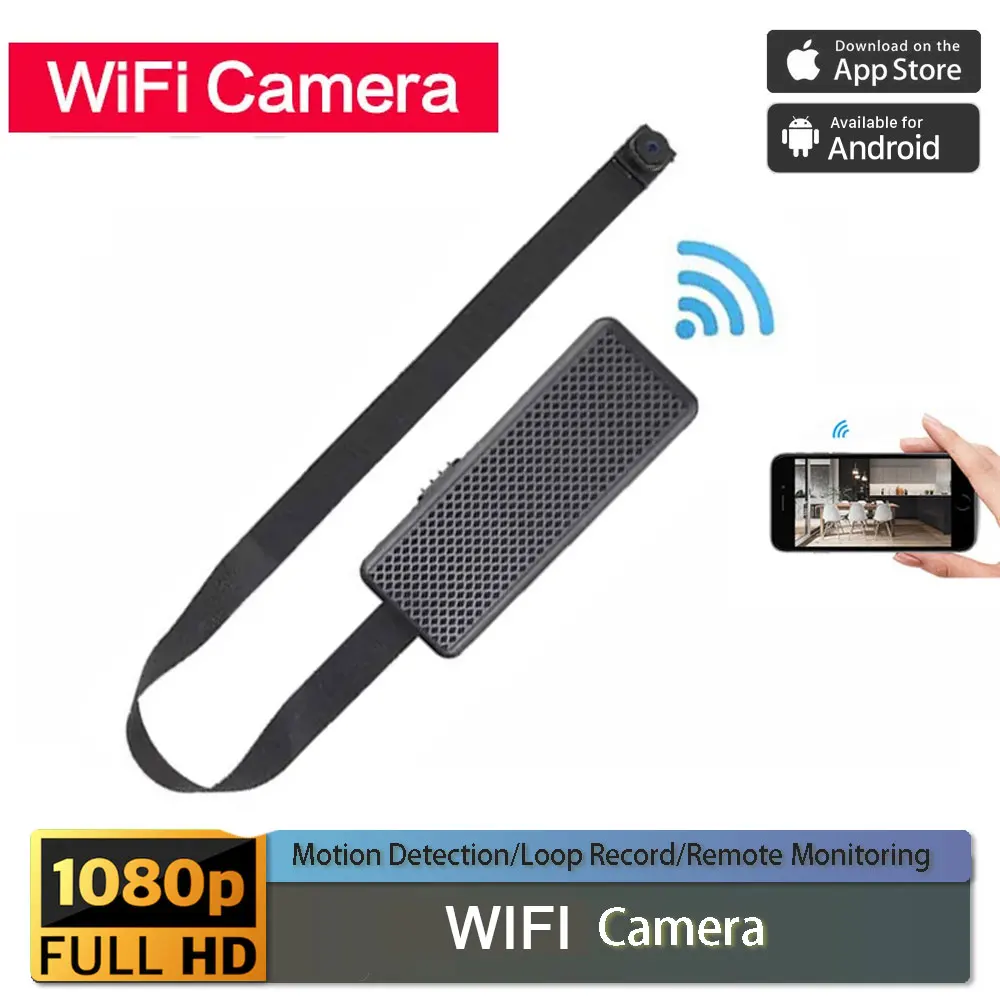 1080P Cameras WiFi Wireless Cameras Portable Pocket Cameras With Motion Detection For Home Security