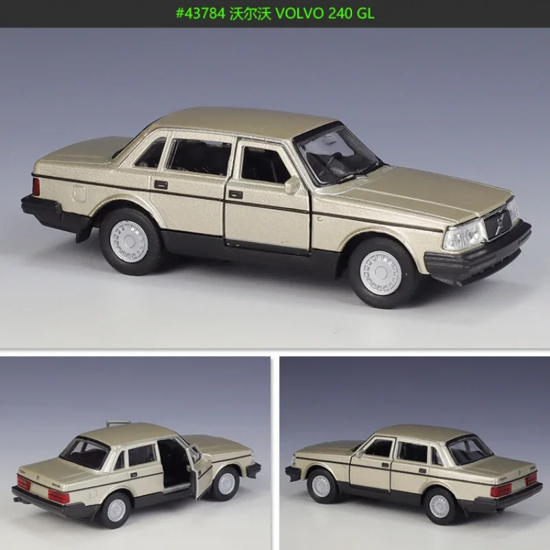 WELLY-Coche de aleación de Metal fundido a presión de alta simulación, modelo de coche VOLVO 240 GL, juguetes para niños, regalos de colección, 1:36