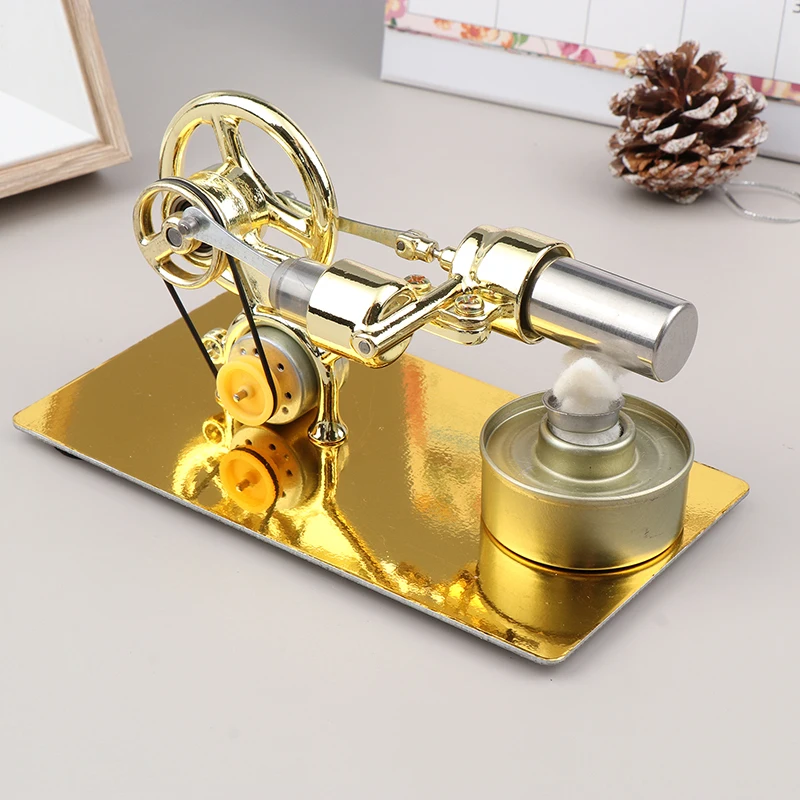 Mini External Combustion Stirling Engine Experimental Model Motor Generator Engine Physics Collection Toy Gift Educational Toy