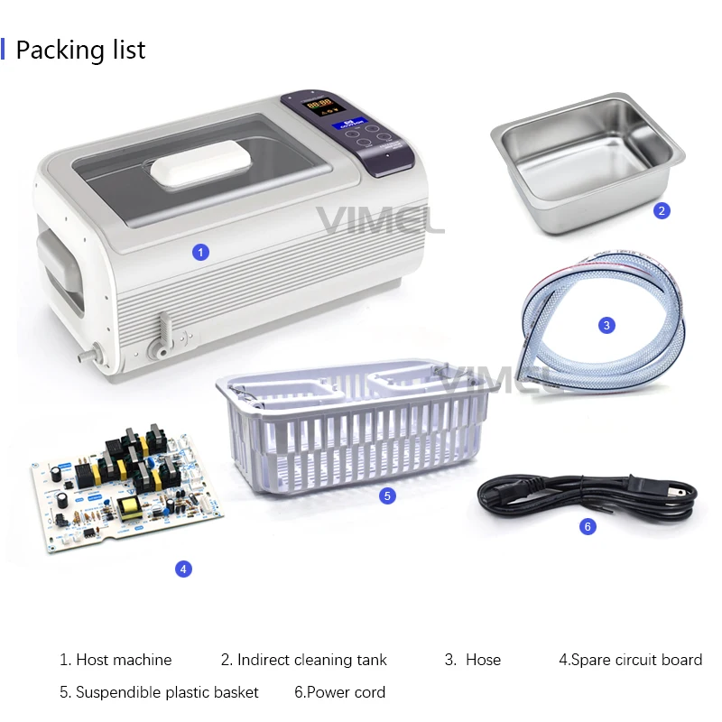 All-round Professional Appliances Big Power Ultrasonic Cleaner For Retainer Teeth Cleaning  Ultrasonic Dental Cleaner