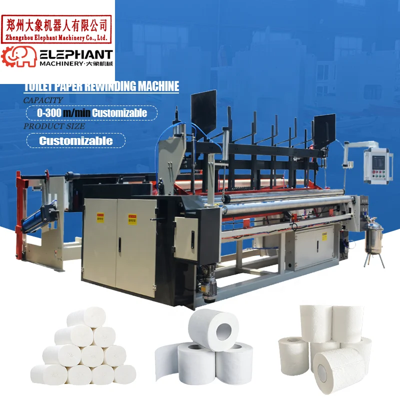 Customized Fully Automatic Toilet Paper Making Machine 2800mm Wide Tissue Equipment