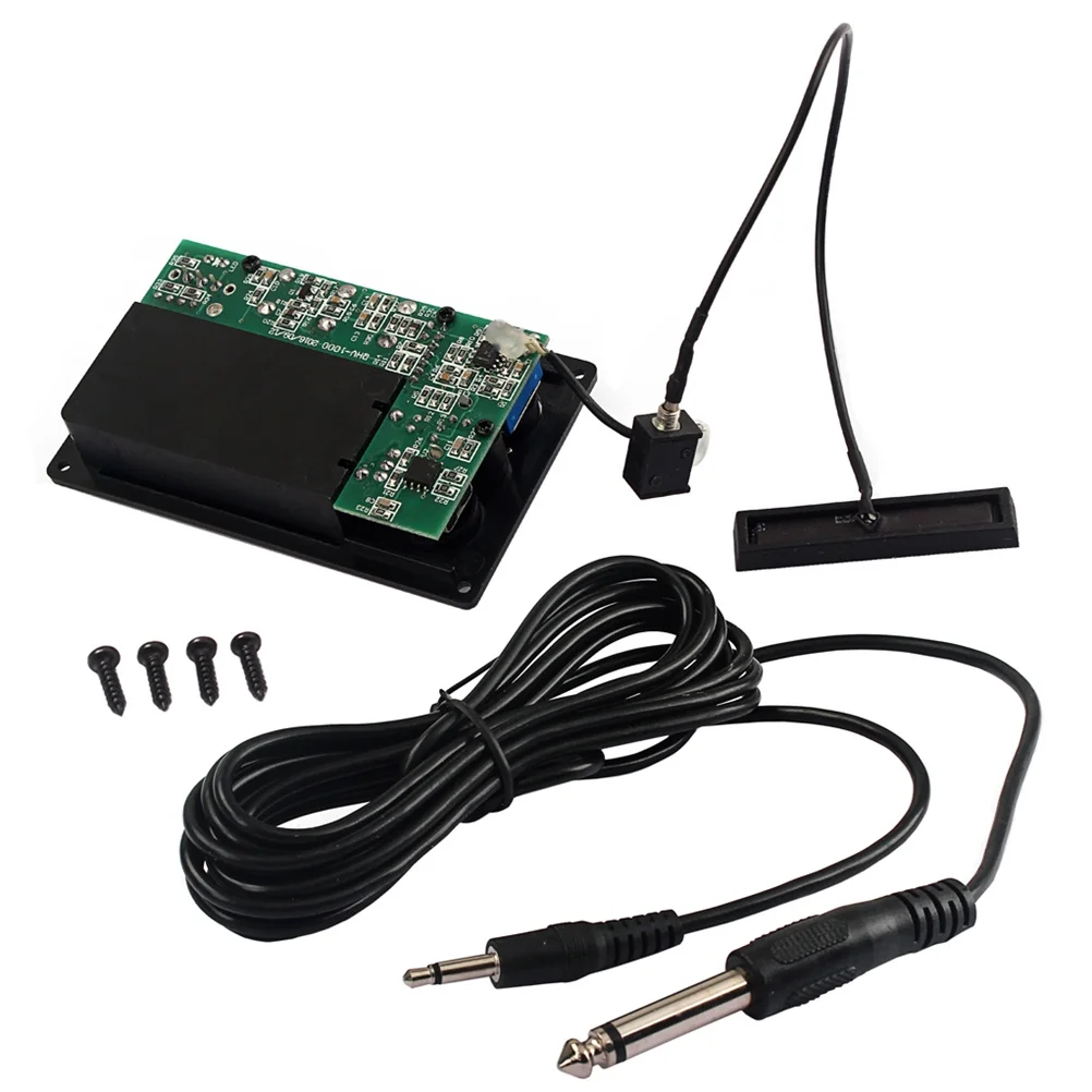 1Set الكمان المعادل Preamp لاقط صامت DIY الكهربائية الكمان بيزو التعادل كابل إخراج المرحلة المحمولة