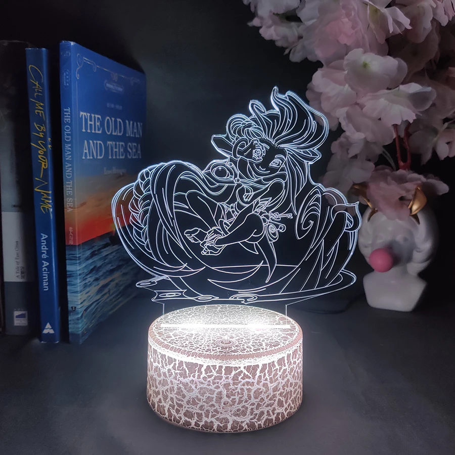 League of Legends Zoe Game Lamp Anime Figure Nightlight for Gaming Room Decoration LOL Action Figure Aspect of Twilight Gift