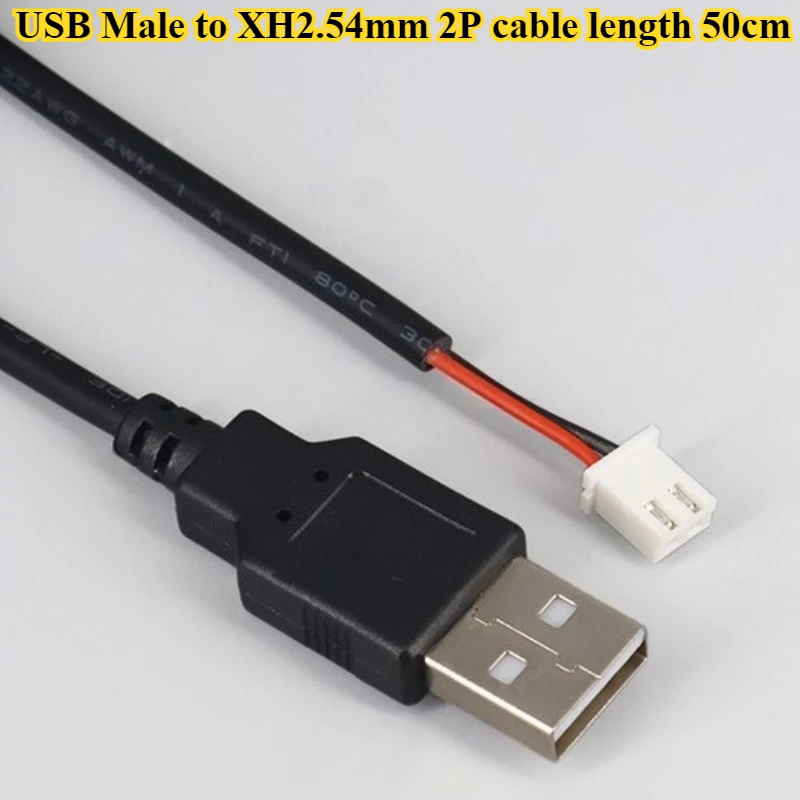 1/3/5Pcs/lot USB Male To XH2.54/PH2.0/ZH1.5/MX1.25/SH1.0mm/Dupont 2.54mm 2P/4P/5P Data Cable Length 30CM/50CM/150CM/200CM