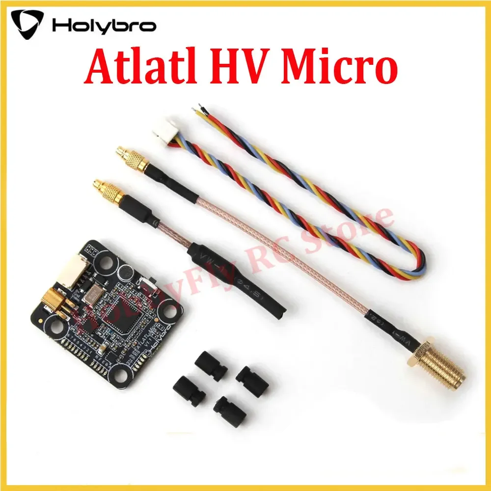 

Holybro Atlatl HV Micro 5.8G FPV Video Transmitter 2-4S Lipo 0.5 / 25/200/500/800mW 40CH VTX for FPV RC Multirotor Drone parts