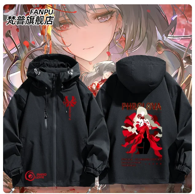 Anime Wuthering Waves Phrolova Hooded Hoodie Cosplay Costume Autumn Winter Men Women Coat Loose Jacket Tops Gifts FP