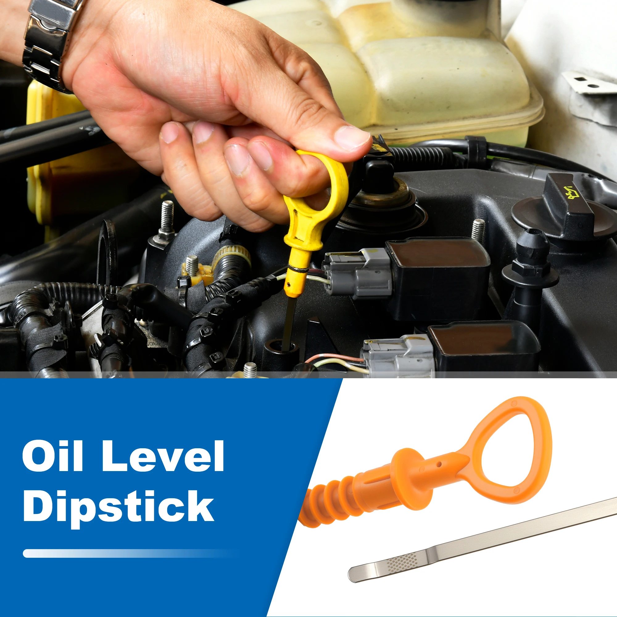 X Autohaux 06A103663C Oil Dipstick for Volkswagen Beetle 2000-2005 06A103663C/06B115611R