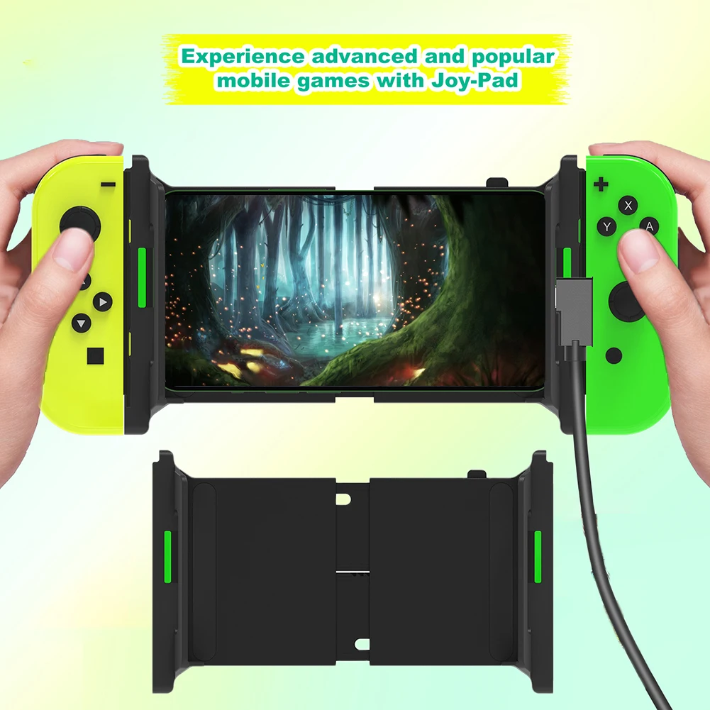 Small Handle Mobile Phone Holder Adjustable Left And Right Handle Holder Accessories Supports Android for Switch/Switch OLED