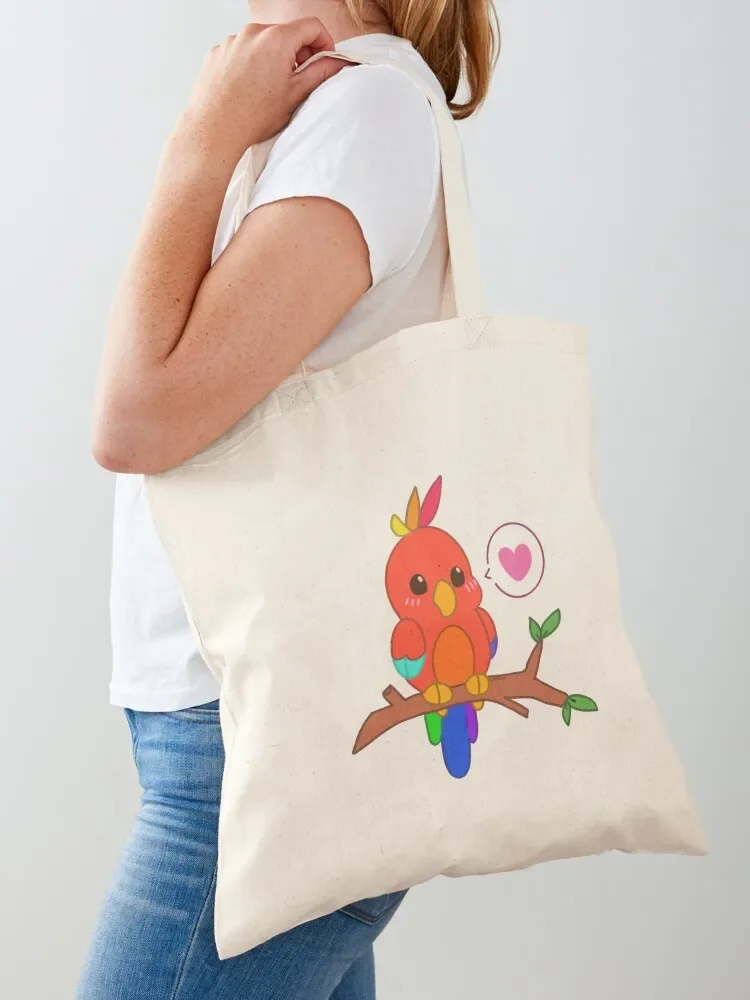 

Cute chibi bird Tote Bag canvas tote bags bag luxury women shopper bags for women