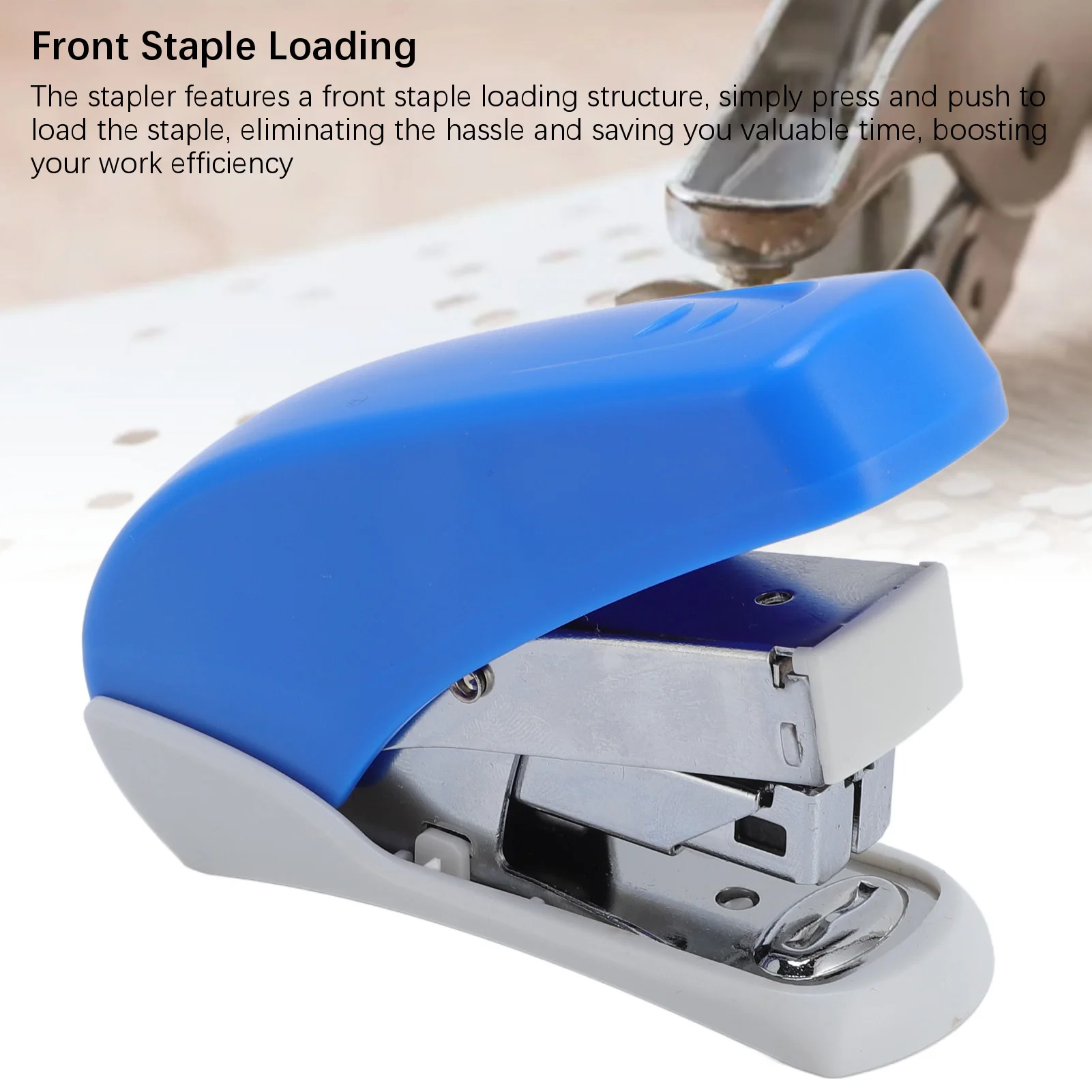 Small Stapler Compact with Remover Labor Saving Paper Stapler Compatible with 24/6 26/6 Staple 20 Sheets Capacity for Office