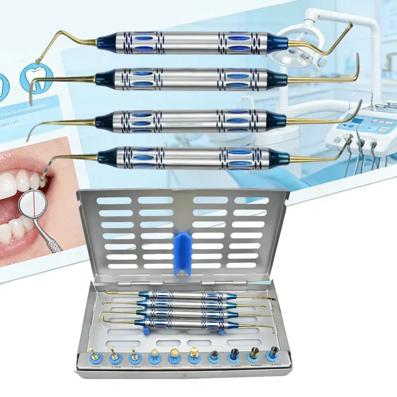 Dental Sinus Lifting Elevation Kit with Implant Drills Stoppers & Periosteal Separator Surgical Tools