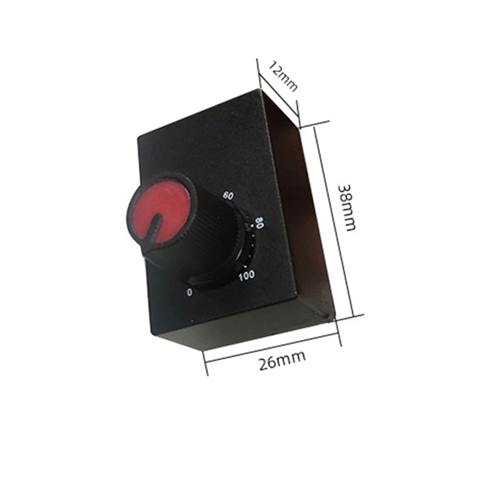 DC 0-10V 1-10V Knob Dimmer 0-100% Scale Electronic Potentiometer for LED Dimmable Grow Lights Power Driver Power Supply