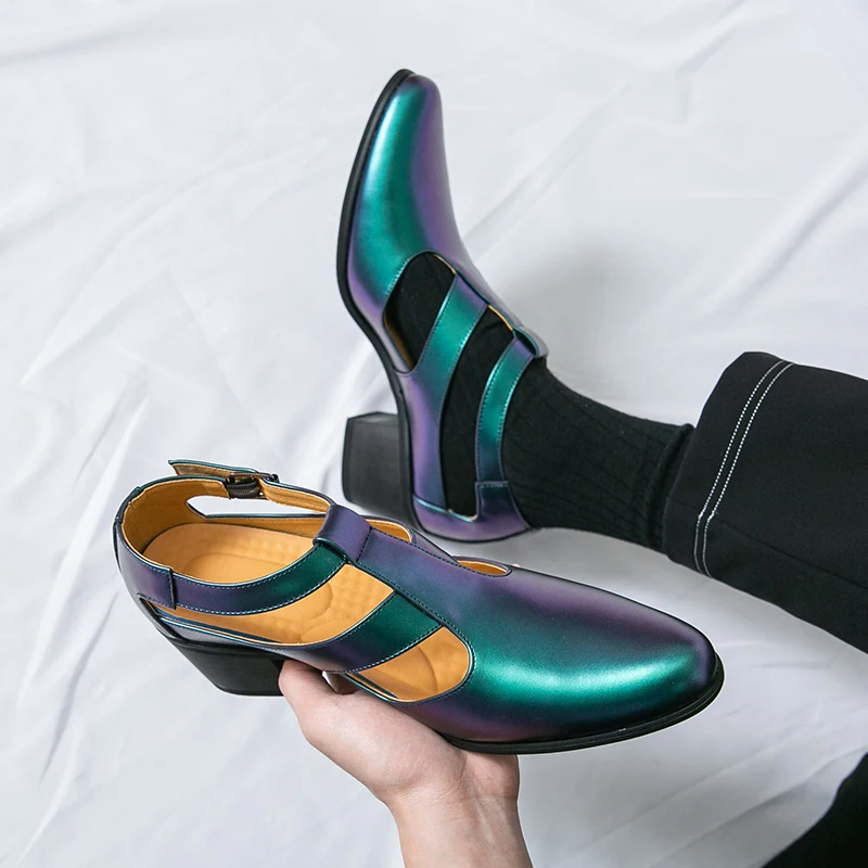 Nuovi sandali estivi Scarpe in pelle da uomo comode, leggere, personalizzate, belle, alla moda, popolari, One Step