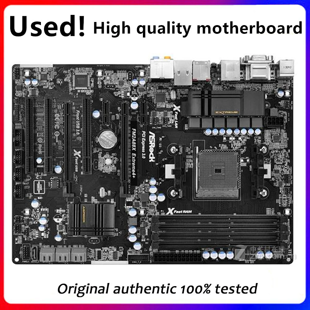 For ASRock FM2A88X extreme 4+ Motherboard Socket FM2 FM2+ DDR3  For AMD A88X Original Desktop Mainboard SATA III Used Mainboard