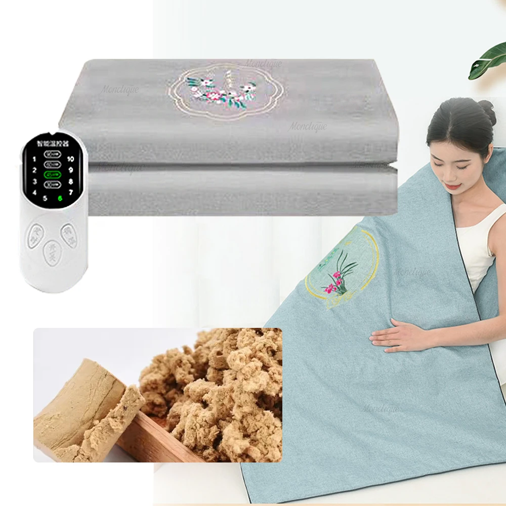 

Электрический нагревательный матрас для прижигания, контроль температуры, здоровье, нагревательный коврик для йоги, мокса для всего тела, терапевтический тепловой коврик, одеяло