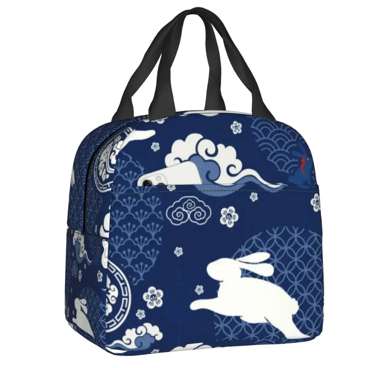 The Untamed WangXian Bunny Insulated Lunch Bags for Women Mo Dao Zu Shi Resuable Cooler Thermal Bento Box Outdoor Camping Travel